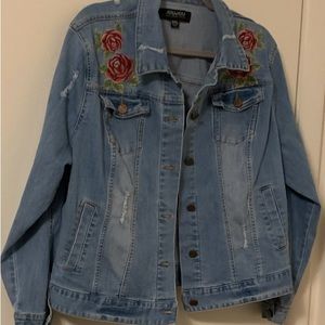 Women’s vintage looking denim jacket 3X size